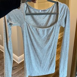 Joah Brown square neck longsleeve XS